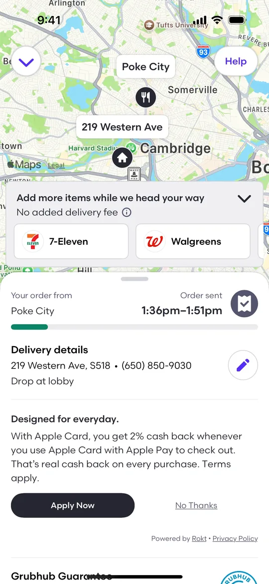DoorDash Clone — Food categories screen