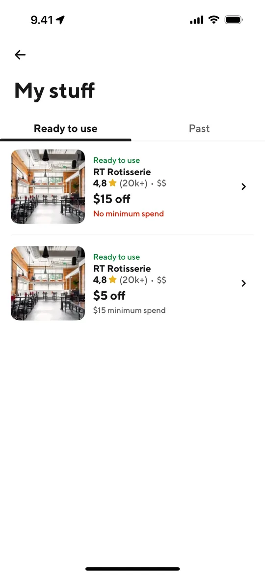 E-commerce app — Deals and vouchers