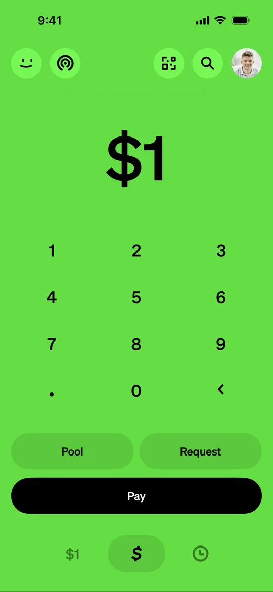 Wallet app — Request money