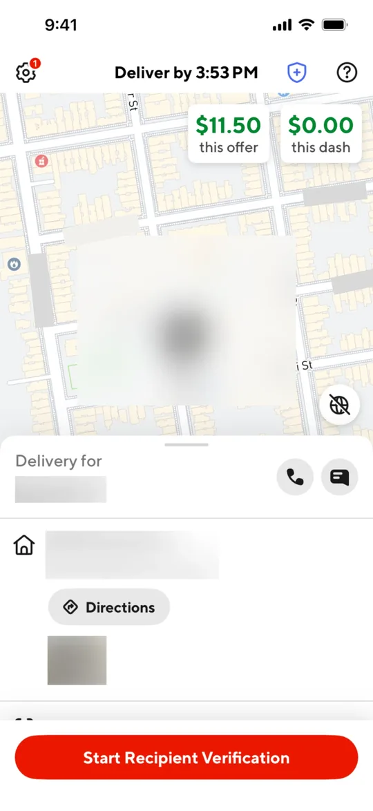 Foodpanda Clone — Deliver to customer screen
