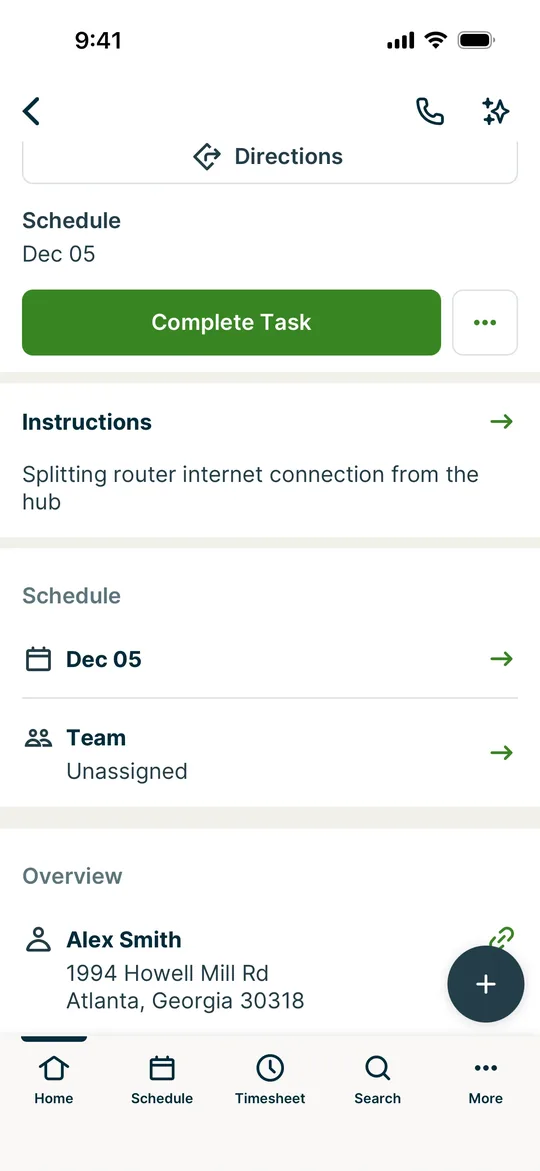 Sheba.xyz Clone — Complete a task screen