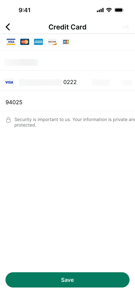 TaskRabbit Clone — Add a card screen
