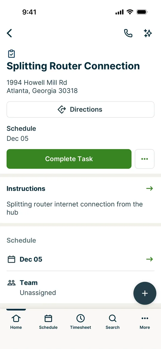 TaskRabbit Clone — Job details screen