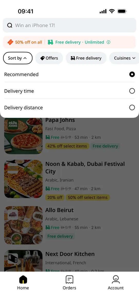 Zomato Clone — Rate delivery screen